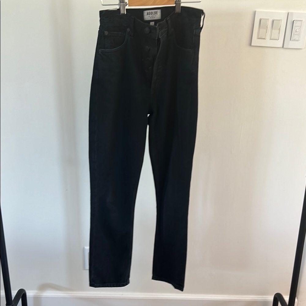 Agolde Women's Straight Leg Jeans - Black